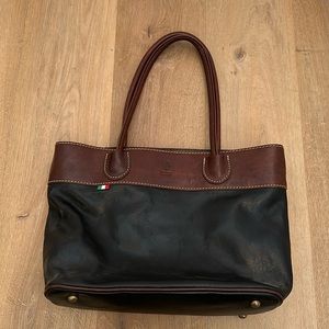 Leather tote from Italy